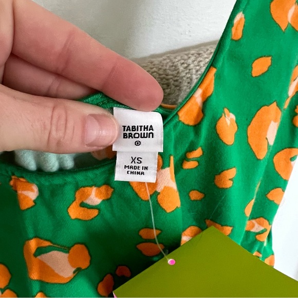 Tabitha Brown for Target Green Leopard cotton dress - Picture 6 of 9